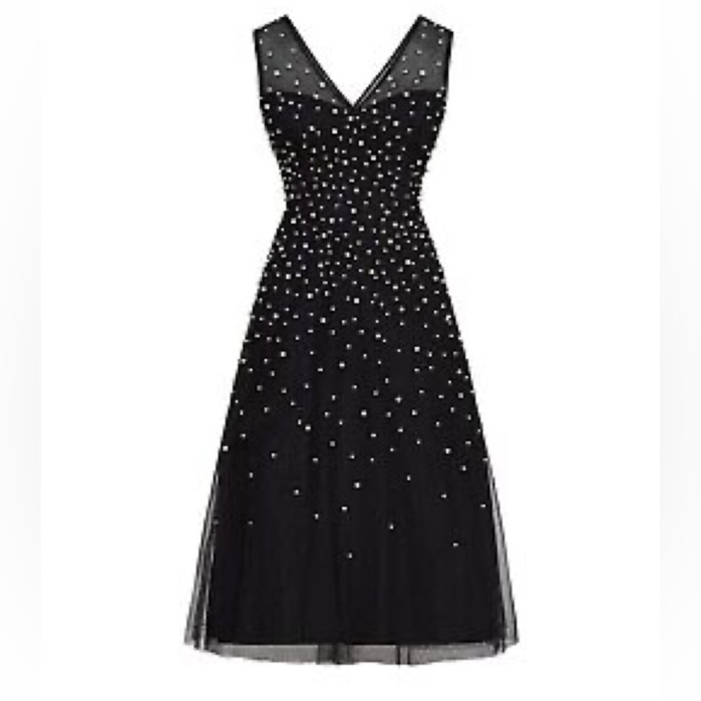 BCBGMaxAzzria Pearl Tulle Mesh Dress Size 0 - Picture 4 of 15